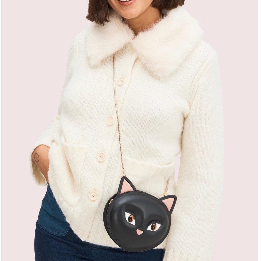 Kate Spade meow cat crossbody